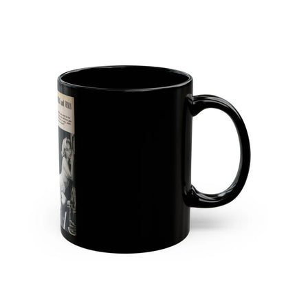 Yvette Vickers #85 (Vintage Female Icon) Black Coffee Mug-Go Mug Yourself