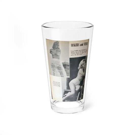 Yvette Vickers #85 (Vintage Female Icon) Pint Glass 16oz 16oz - Go Mug Yourself