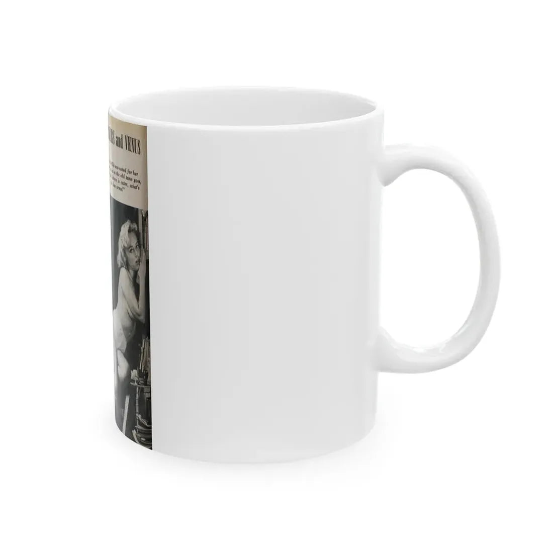 Yvette Vickers #85 (Vintage Female Icon) White Coffee Mug - Go Mug Yourself