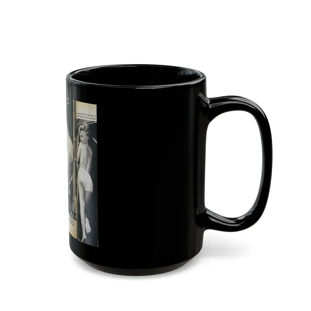 Yvette Vickers #86 (Vintage Female Icon) Black Coffee Mug-Go Mug Yourself