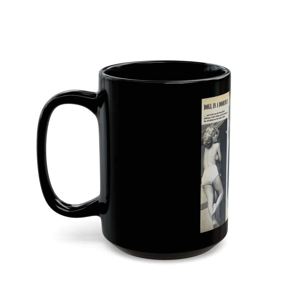 Yvette Vickers #86 (Vintage Female Icon) Black Coffee Mug-Go Mug Yourself