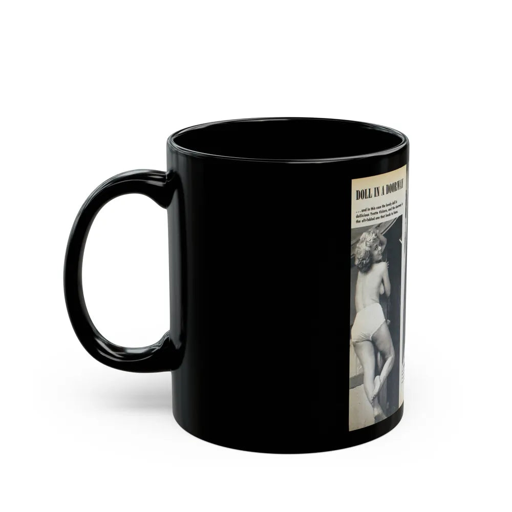 Yvette Vickers #86 (Vintage Female Icon) Black Coffee Mug-Go Mug Yourself