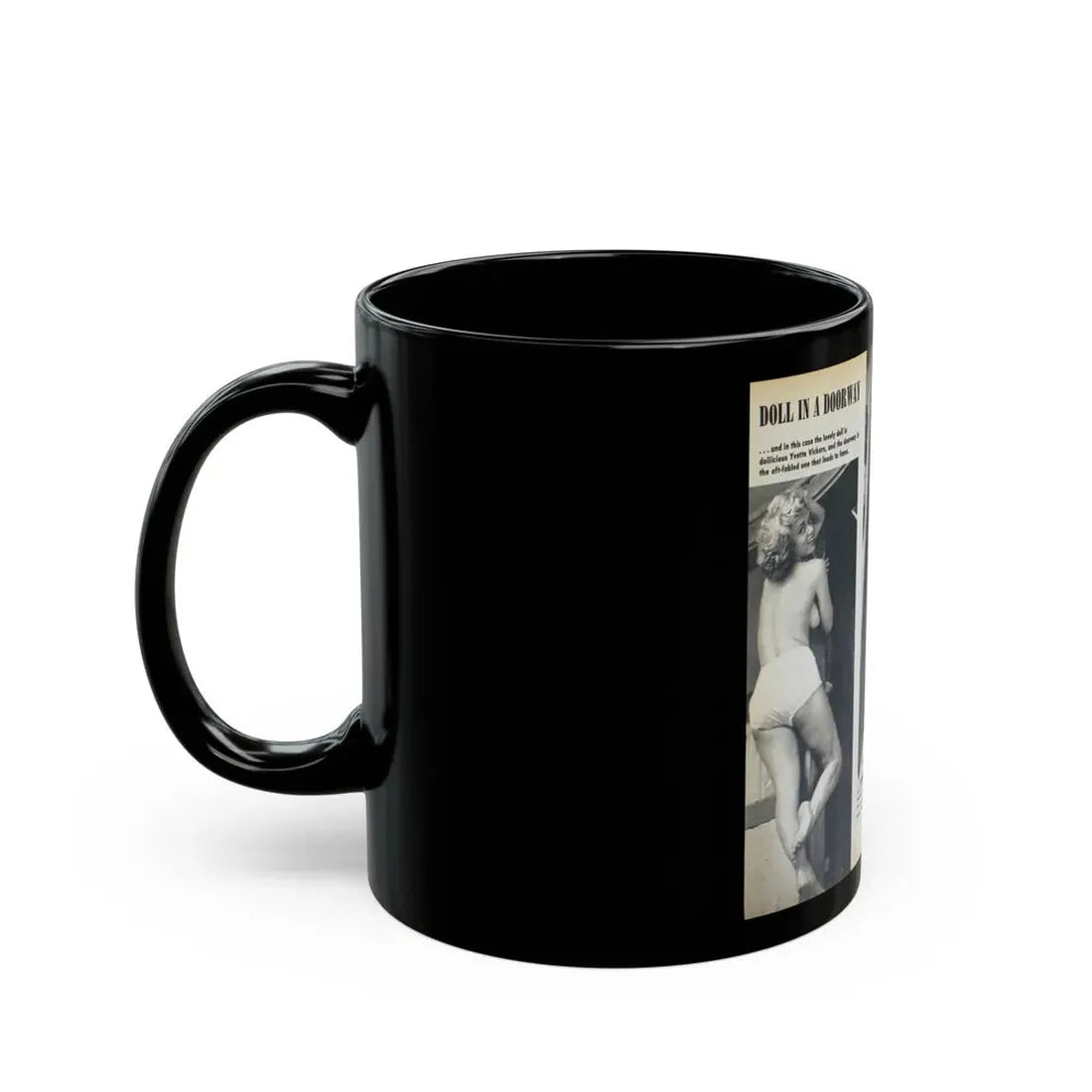 Yvette Vickers #86 (Vintage Female Icon) Black Coffee Mug - Go Mug Yourself