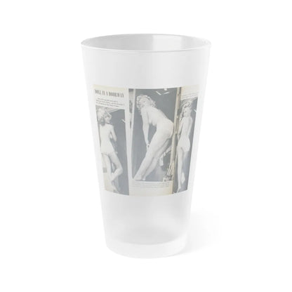 Yvette Vickers #86 (Vintage Female Icon) Frosted Pint Glass 16oz-16oz-Frosted-Go Mug Yourself