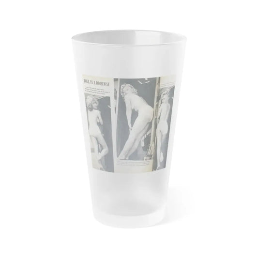 Yvette Vickers #86 (Vintage Female Icon) Frosted Pint Glass 16oz 16oz Frosted - Go Mug Yourself
