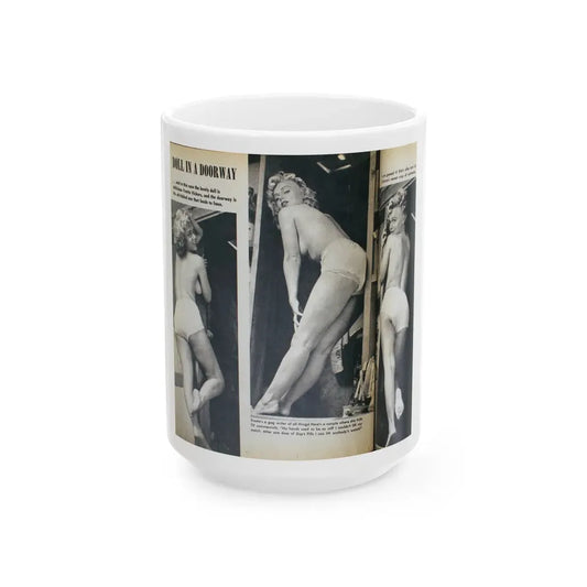 Yvette Vickers #86 (Vintage Female Icon) White Coffee Mug 15oz - Go Mug Yourself