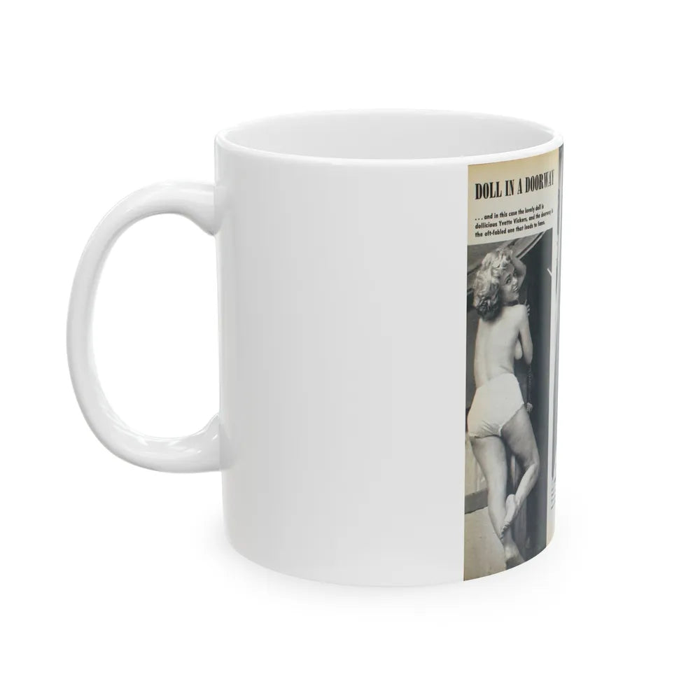 Yvette Vickers #86 (Vintage Female Icon) White Coffee Mug-Go Mug Yourself