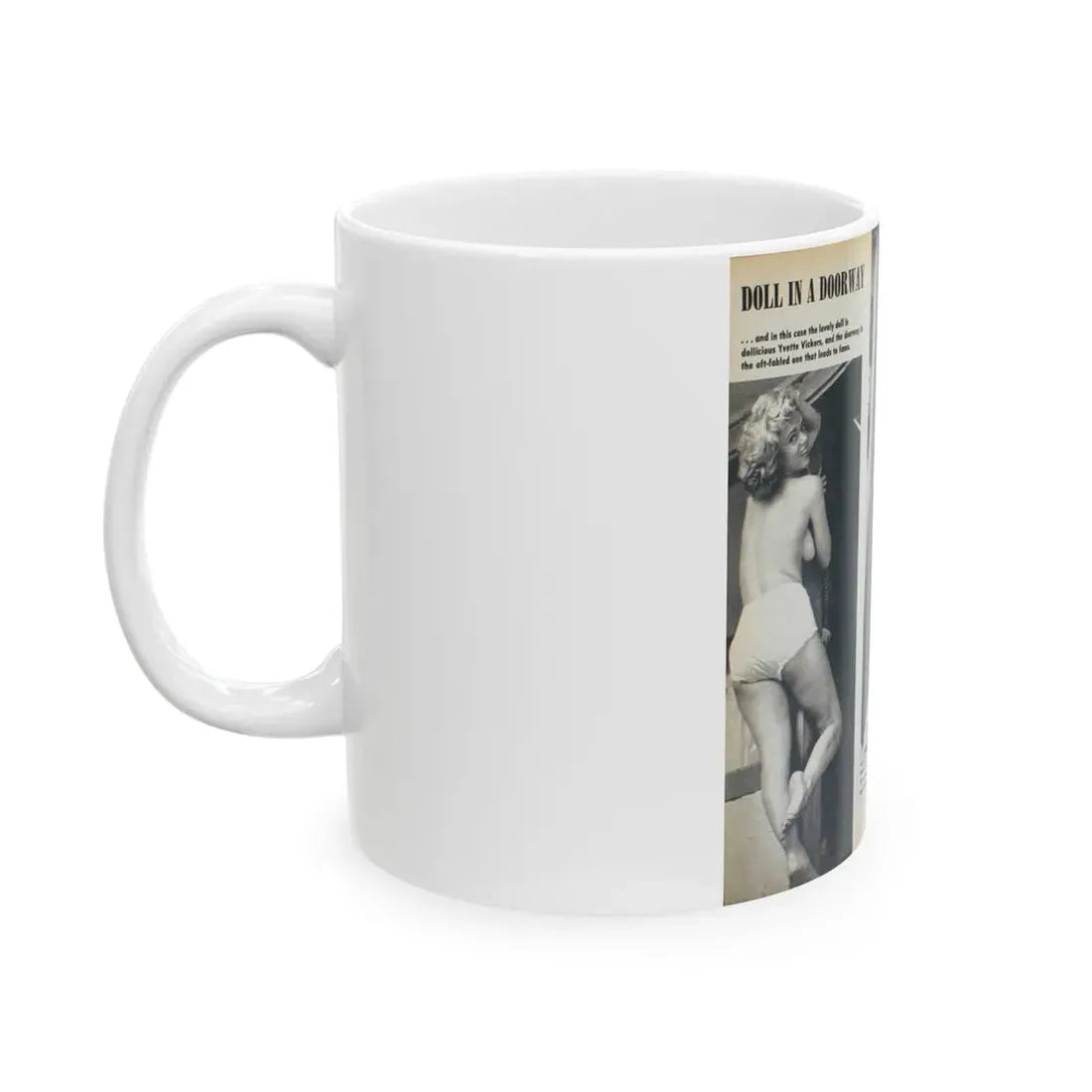 Yvette Vickers #86 (Vintage Female Icon) White Coffee Mug - Go Mug Yourself