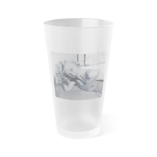 Yvette Vickers #89 (Vintage Female Icon) Frosted Pint Glass 16oz 16oz Frosted - Go Mug Yourself