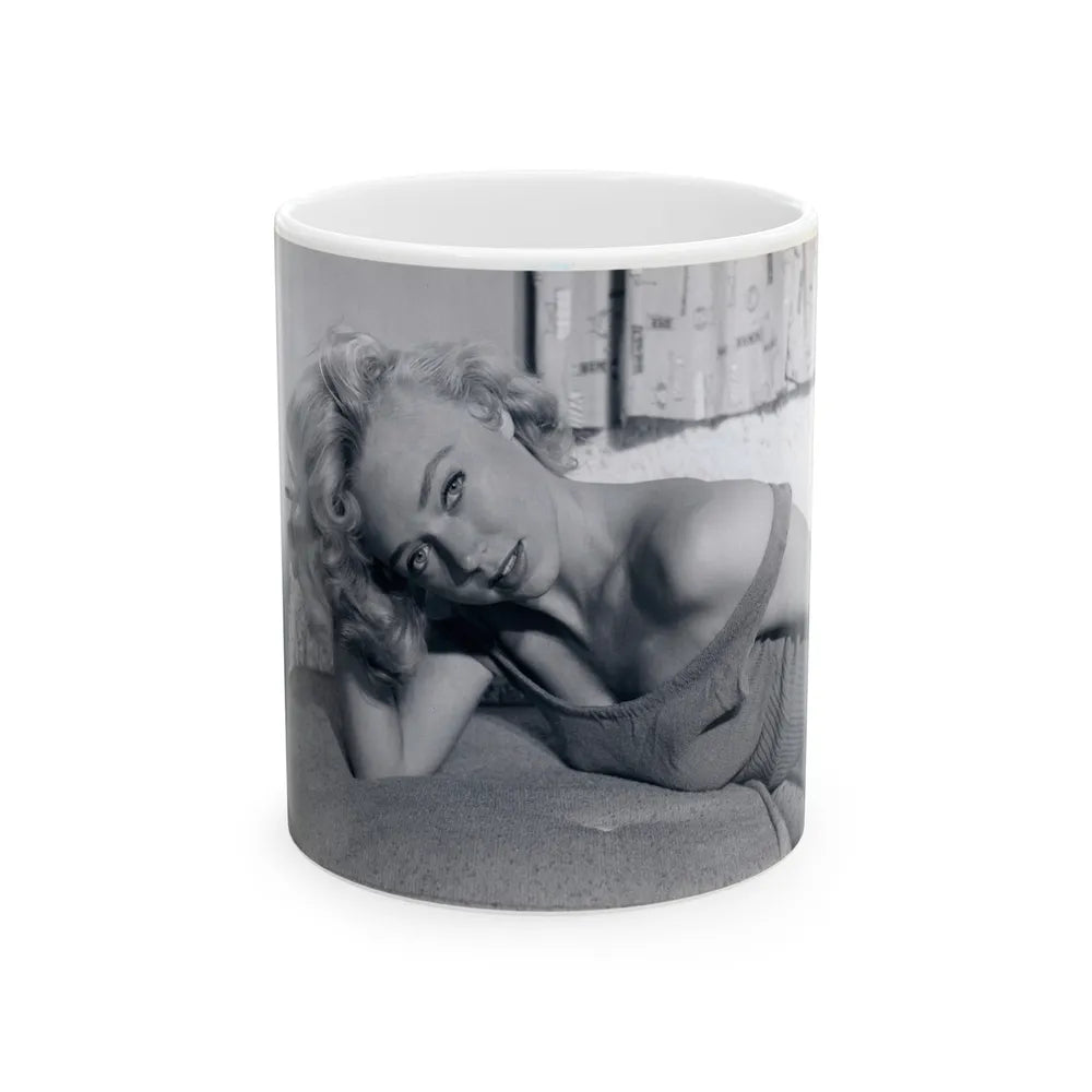 Yvette Vickers #89 (Vintage Female Icon) White Coffee Mug-11oz-Go Mug Yourself