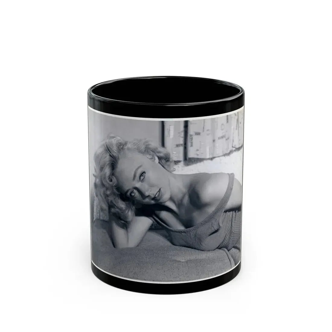 Yvette Vickers #891 (Vintage Female Icon) Black Coffee Mug 11oz - Go Mug Yourself