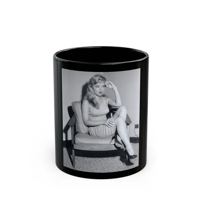 Yvette Vickers #90 (Vintage Female Icon) Black Coffee Mug-11oz-Go Mug Yourself