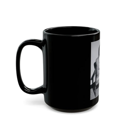 Yvette Vickers #90 (Vintage Female Icon) Black Coffee Mug-Go Mug Yourself