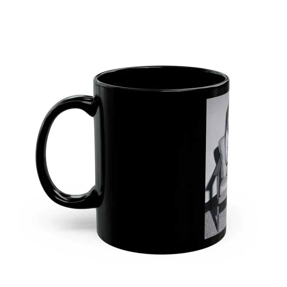 Yvette Vickers #90 (Vintage Female Icon) Black Coffee Mug-Go Mug Yourself