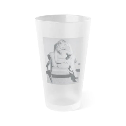 Yvette Vickers #90 (Vintage Female Icon) Frosted Pint Glass 16oz 16oz Frosted - Go Mug Yourself