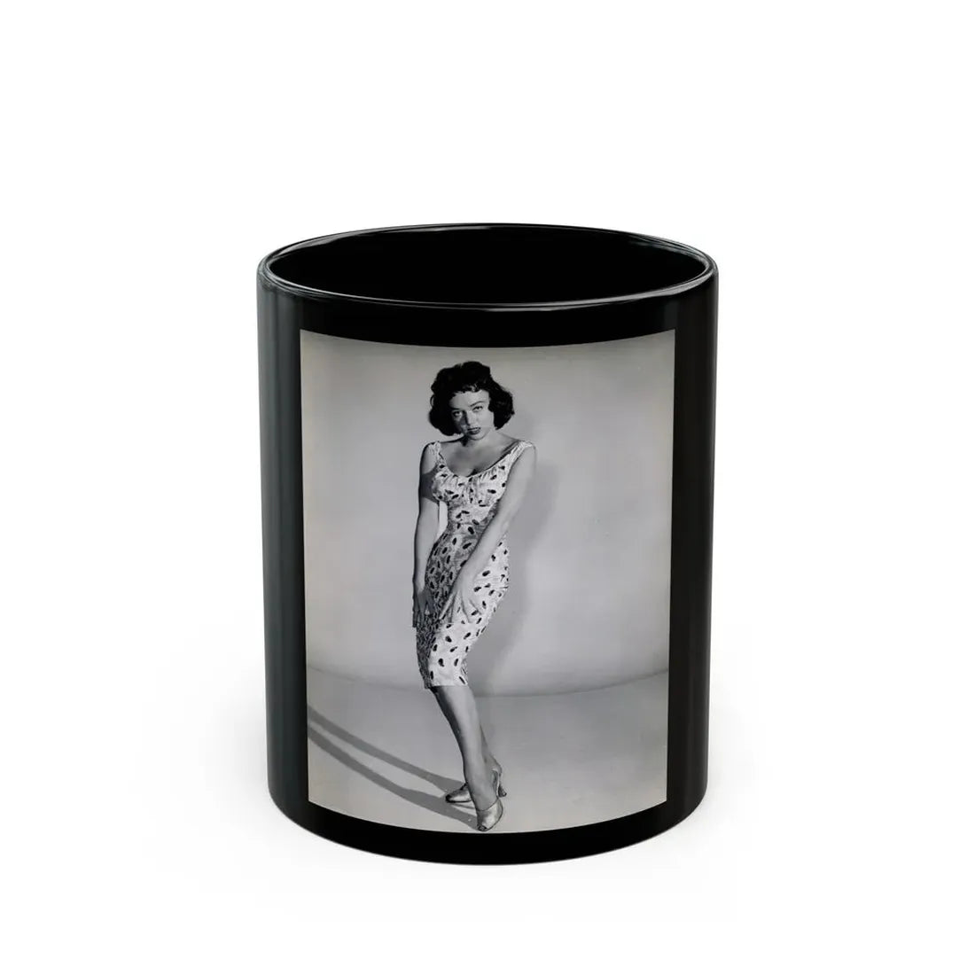 Yvette Vickers #91 (Vintage Female Icon) Black Coffee Mug 11oz - Go Mug Yourself