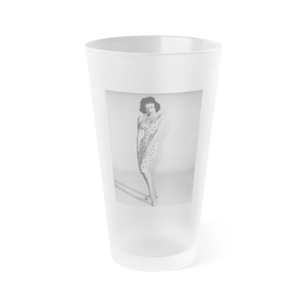 Yvette Vickers #91 (Vintage Female Icon) Frosted Pint Glass 16oz-16oz-Frosted-Go Mug Yourself