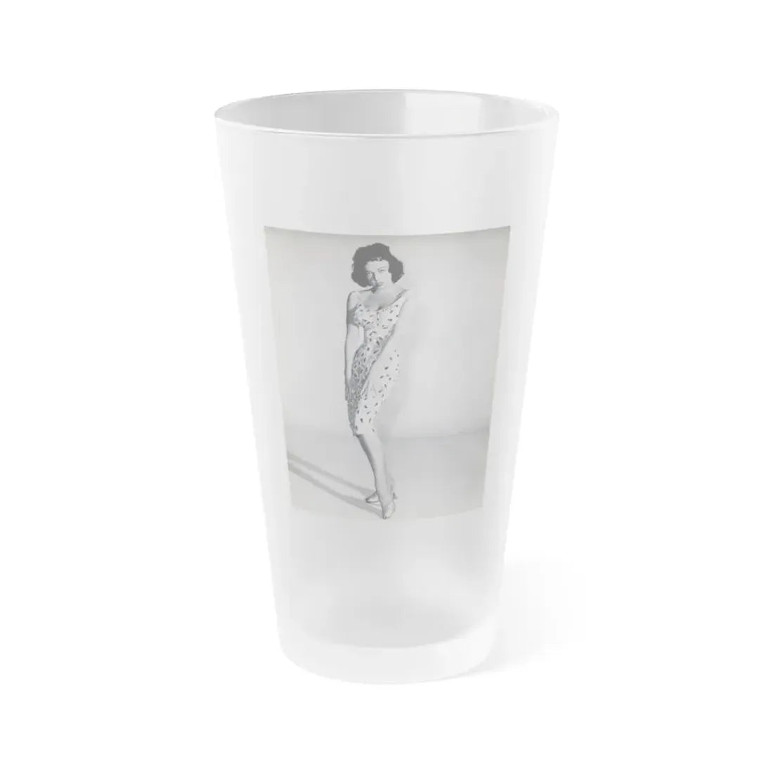 Yvette Vickers #91 (Vintage Female Icon) Frosted Pint Glass 16oz 16oz Frosted - Go Mug Yourself