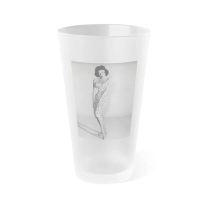 Yvette Vickers #91 (Vintage Female Icon) Frosted Pint Glass 16oz 16oz Frosted - Go Mug Yourself