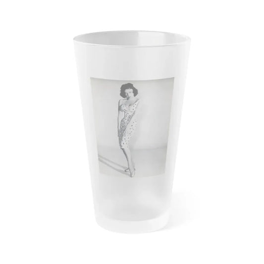 Yvette Vickers #91 (Vintage Female Icon) Frosted Pint Glass 16oz 16oz Frosted - Go Mug Yourself