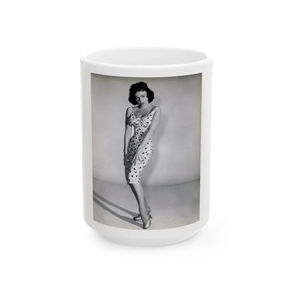 Yvette Vickers #91 (Vintage Female Icon) White Coffee Mug-15oz-Go Mug Yourself