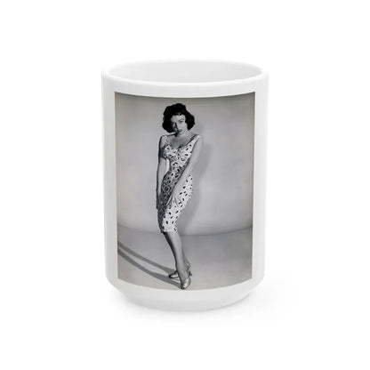 Yvette Vickers #91 (Vintage Female Icon) White Coffee Mug 15oz - Go Mug Yourself