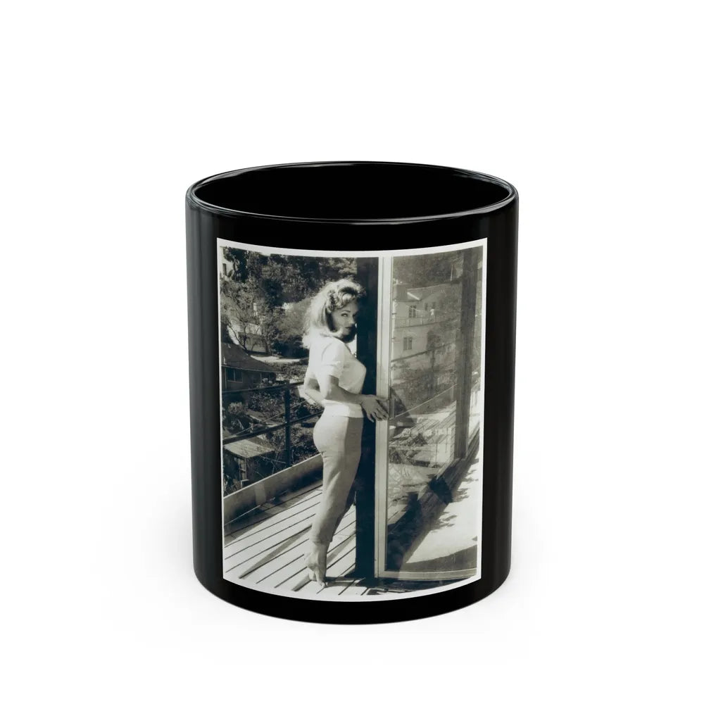 Yvette Vickers #93 (Vintage Female Icon) Black Coffee Mug-11oz-Go Mug Yourself