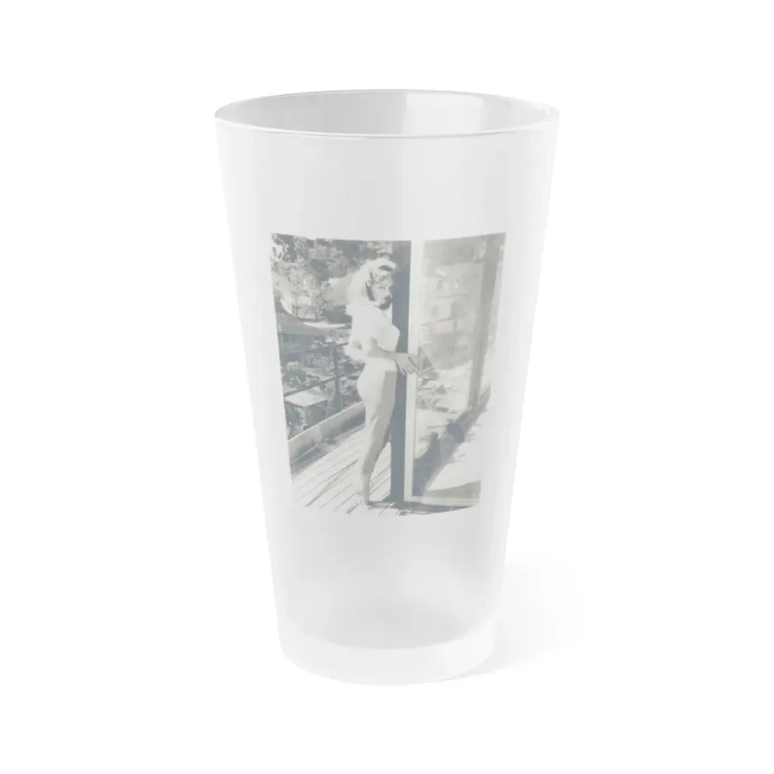 Yvette Vickers #93 (Vintage Female Icon) Frosted Pint Glass 16oz 16oz Frosted - Go Mug Yourself