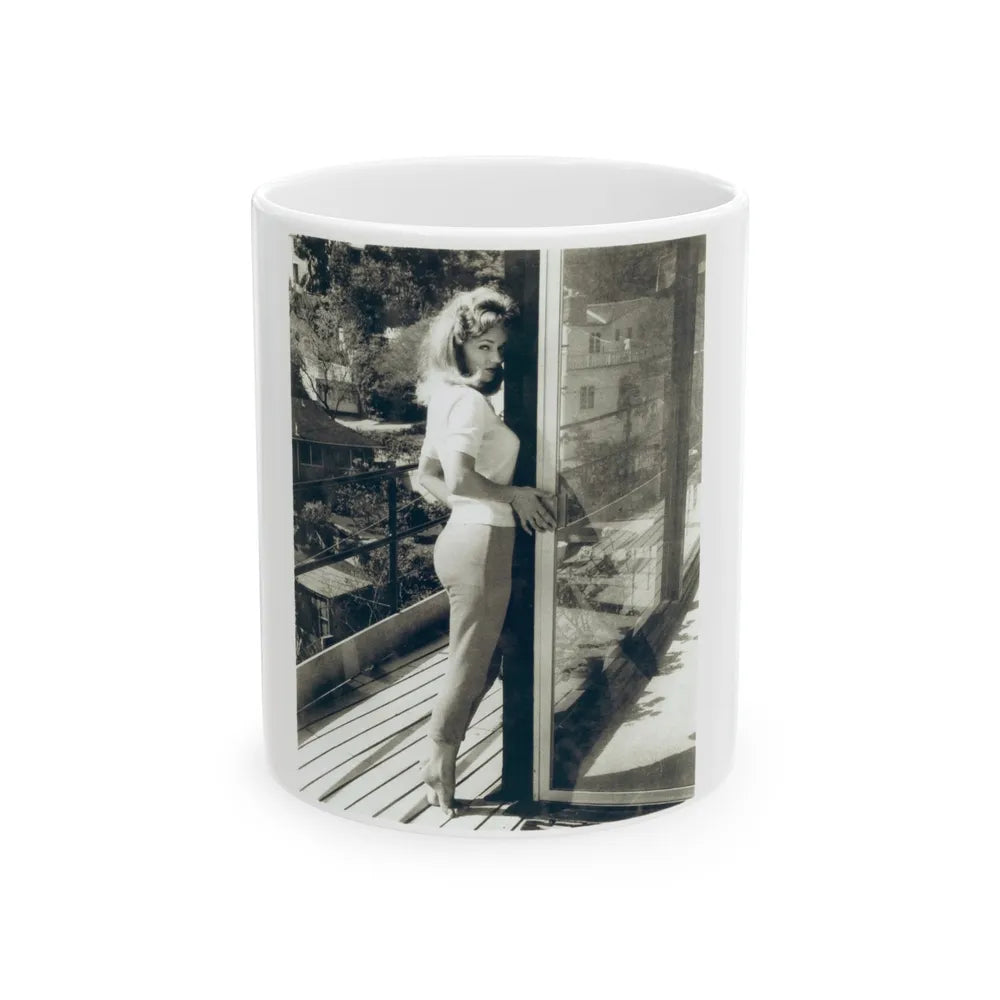 Yvette Vickers #93 (Vintage Female Icon) White Coffee Mug-11oz-Go Mug Yourself