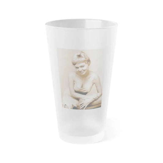 Yvette Vickers #94 (Vintage Female Icon) Frosted Pint Glass 16oz 16oz Frosted - Go Mug Yourself