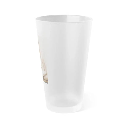 Yvette Vickers #94 (Vintage Female Icon) Frosted Pint Glass 16oz - Go Mug Yourself