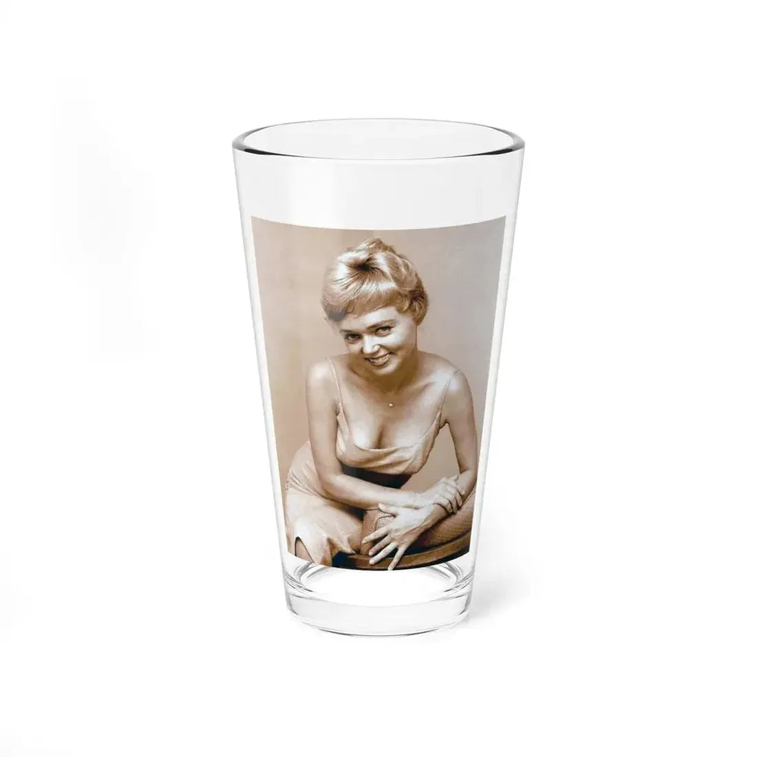 Yvette Vickers #94 (Vintage Female Icon) Pint Glass 16oz 16oz - Go Mug Yourself