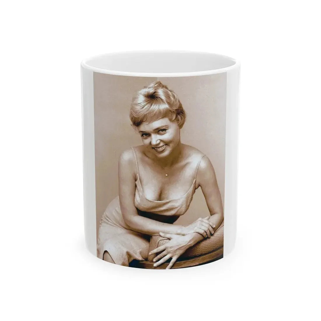Yvette Vickers #94 (Vintage Female Icon) White Coffee Mug 11oz - Go Mug Yourself