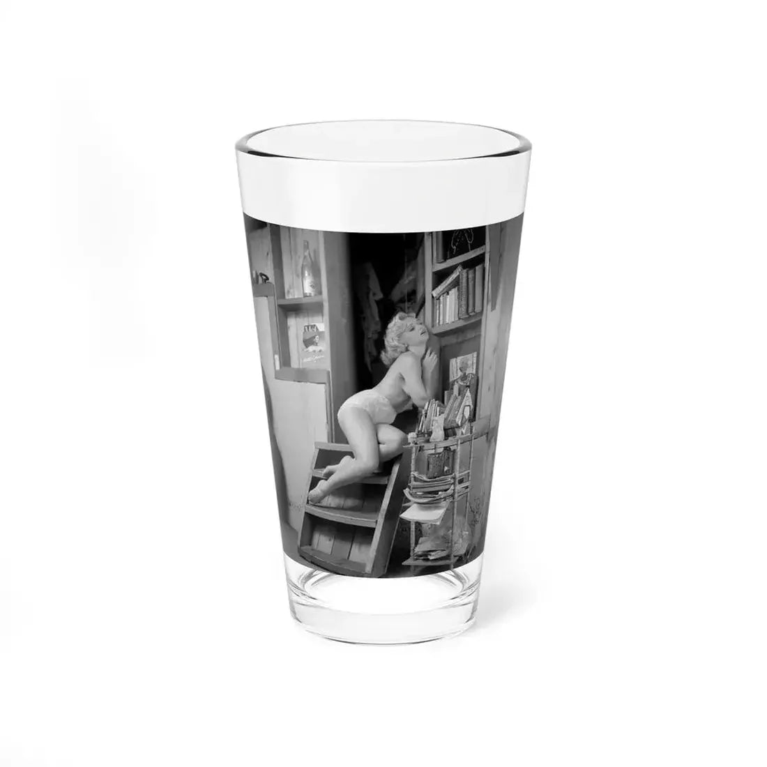Yvette Vickers #95 (Vintage Female Icon) Pint Glass 16oz 16oz - Go Mug Yourself