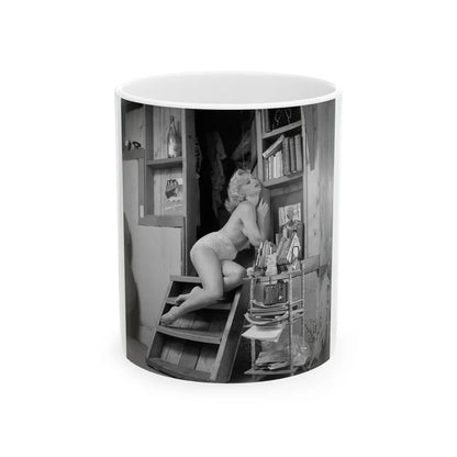 Yvette Vickers #95 (Vintage Female Icon) White Coffee Mug-11oz-Go Mug Yourself