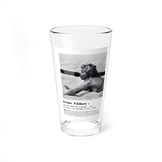 Yvette Vickers #96 (Vintage Female Icon) Pint Glass 16oz 16oz - Go Mug Yourself