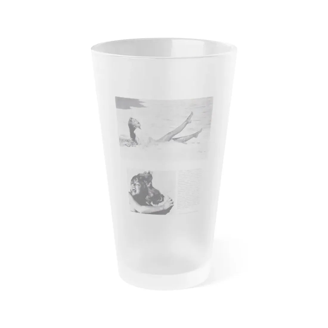 Yvette Vickers #97 (Vintage Female Icon) Frosted Pint Glass 16oz 16oz Frosted - Go Mug Yourself