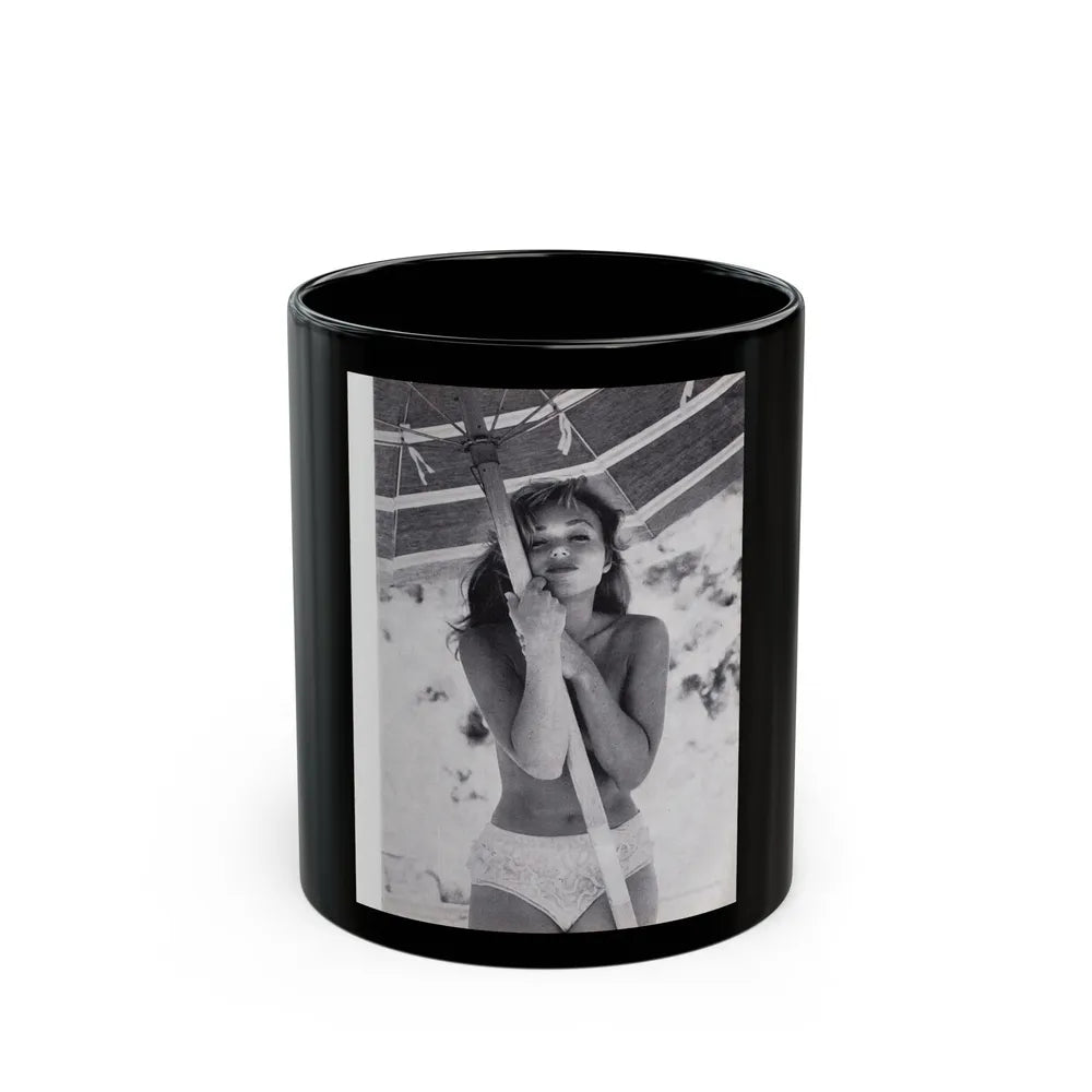 Yvette Vickers #98 (Vintage Female Icon) Black Coffee Mug-11oz-Go Mug Yourself