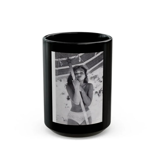 Yvette Vickers #98 (Vintage Female Icon) Black Coffee Mug 15oz - Go Mug Yourself