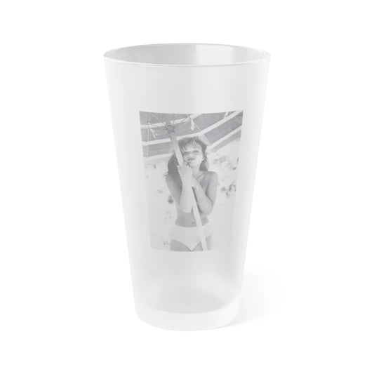 Yvette Vickers #98 (Vintage Female Icon) Frosted Pint Glass 16oz-16oz-Frosted-Go Mug Yourself