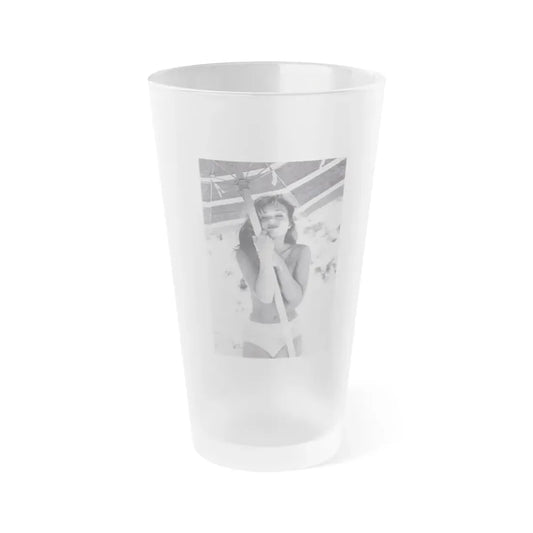 Yvette Vickers #98 (Vintage Female Icon) Frosted Pint Glass 16oz 16oz Frosted - Go Mug Yourself