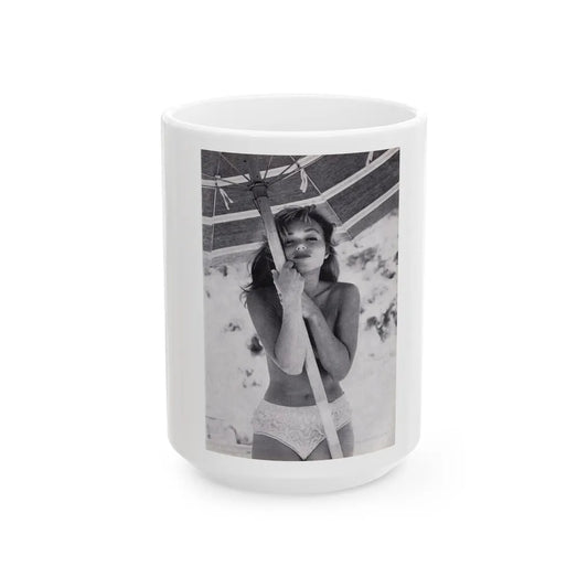 Yvette Vickers #98 (Vintage Female Icon) White Coffee Mug-15oz-Go Mug Yourself