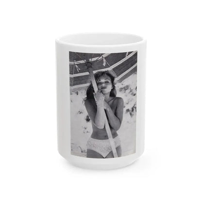 Yvette Vickers #98 (Vintage Female Icon) White Coffee Mug 15oz - Go Mug Yourself
