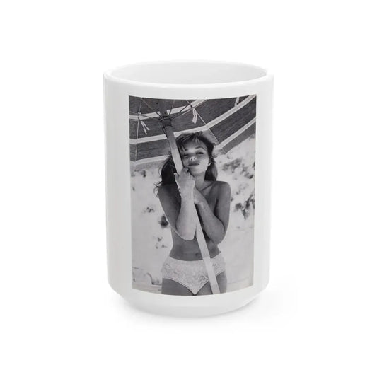 Yvette Vickers #98 (Vintage Female Icon) White Coffee Mug 15oz - Go Mug Yourself