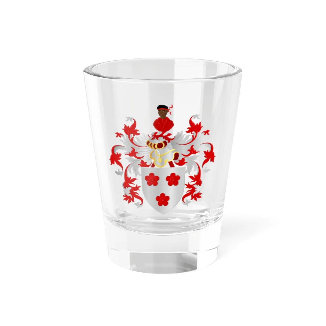Yvoir wapen (Belgium) (Coat of Arms) Shot Glass 1.5oz 1.5oz - Go Mug Yourself