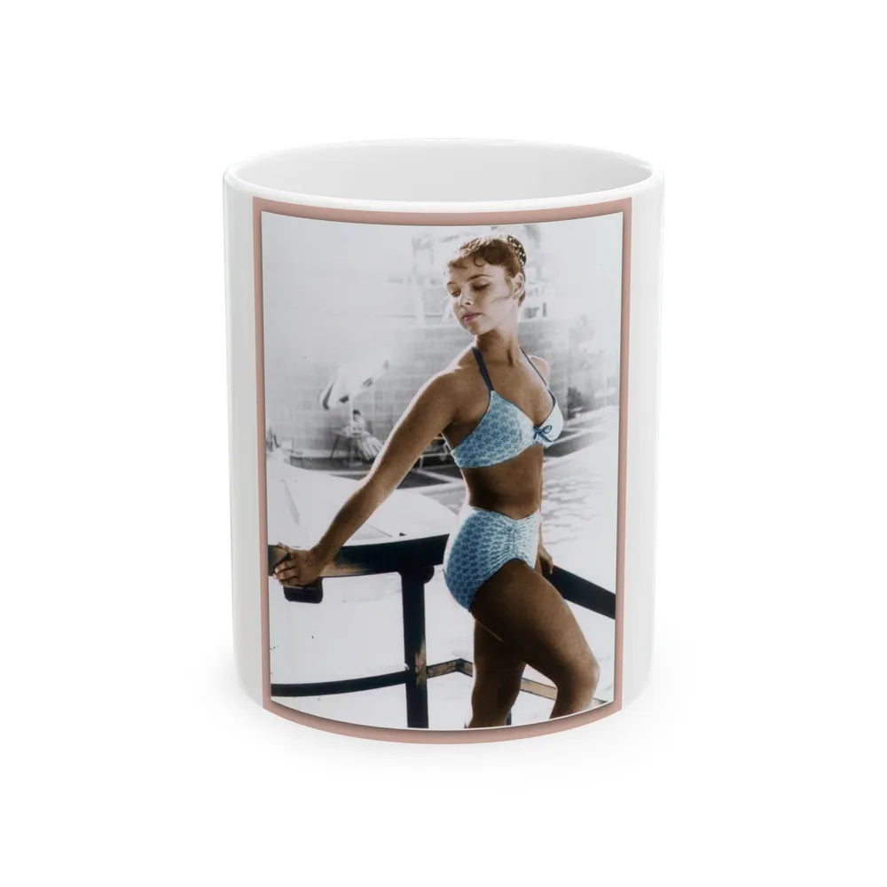 Yvonne Craig #02 (Vintage Female Icon) White Coffee Mug-11oz-Go Mug Yourself