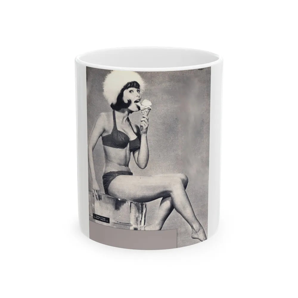 Yvonne Craig #09 (Vintage Female Icon) White Coffee Mug-11oz-Go Mug Yourself