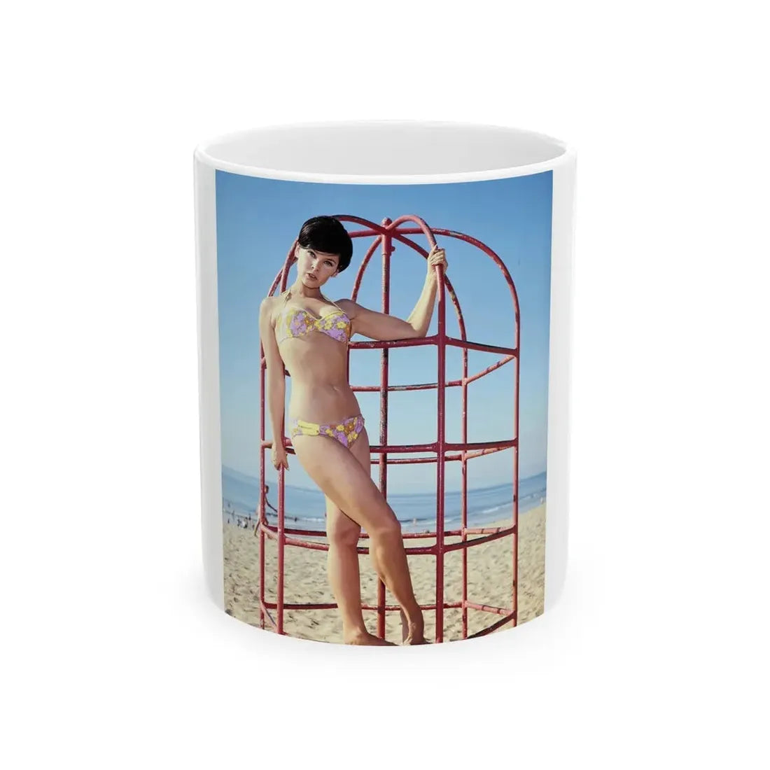 Yvonne Craig #110 (Vintage Female Icon) White Coffee Mug 11oz - Go Mug Yourself