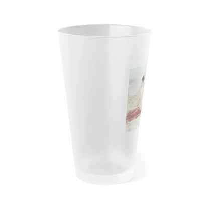 Yvonne Craig #112 (Vintage Female Icon) Frosted Pint Glass 16oz - Go Mug Yourself