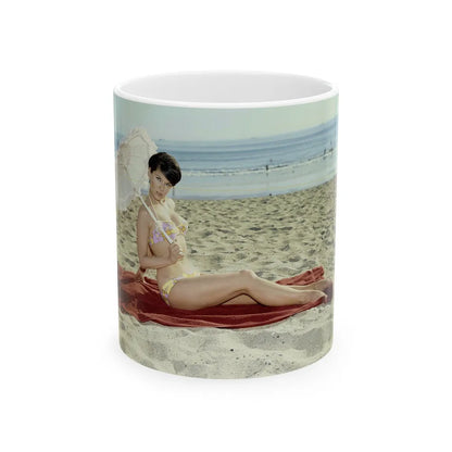 Yvonne Craig #112 (Vintage Female Icon) White Coffee Mug-11oz-Go Mug Yourself